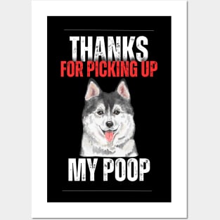 Thanks for scooping up my poop - Klee kai edition Posters and Art